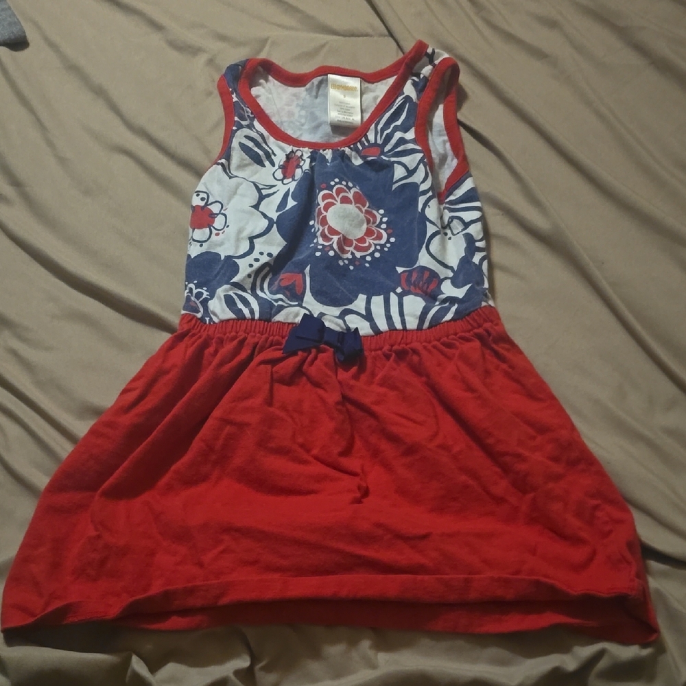 Gymboree Red and Blue Floral Shirt